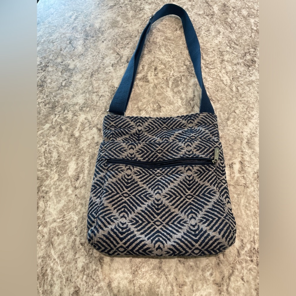 Organizing Crossbody Thirty-one purse blue Diamond Weave print